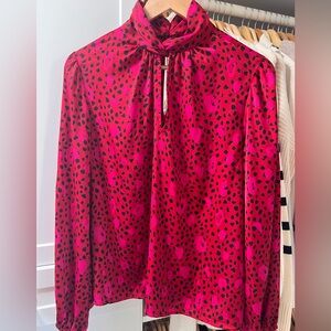 Red and pink Blouse
